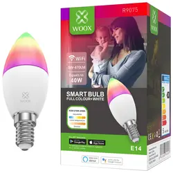 Woox WiFi Smart LED RGB+CCT žarulja E14, 5W 