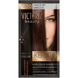 Victoria Beauty color šampon Chocolate, 6 x 40 ml 