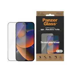 Panzerglass zaštitno staklo za iPhone 14 Pro Max ultra wide fit, antibacterial 
