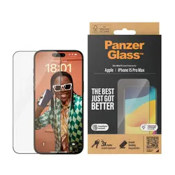 Panzerglass zaštitno staklo iPhone 15 Pro Max ultra wide fit 