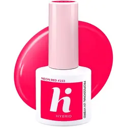 hi Hybrid UV lak za nokte neon red #233 5 ml 