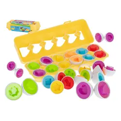 Montessori edukativna slagalica u kutiji s jajima oblici 12 kom. 