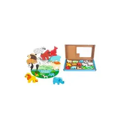 Montessori puzzle igra ravnoteže safari životinje 
