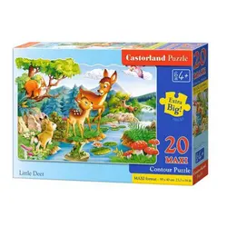 Castorland puzzle 20 komada maxi srne u prirodi 