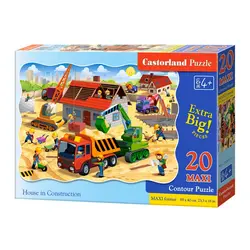 Castorland puzzle 20 maxi house in construction 