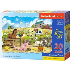 Castorland puzzle 20 maxi - životinje na farmi 