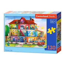 Castorland puzzle 120 komada kućni život 