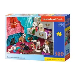 Castorland puzzle 300 komada psići u spavaćoj sobi 