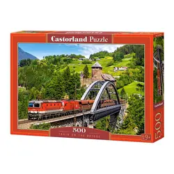 Castorland puzzle 500 komada vlak na mostu 
