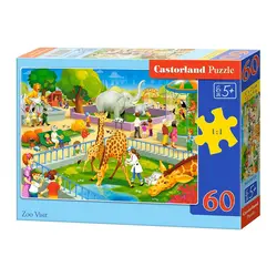 Castorland puzzle 60 komada posjet zoološkom vrtu 