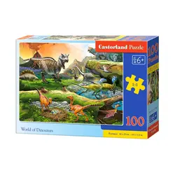 Castorland puzzle Svijet dinosaura, 100 kom 