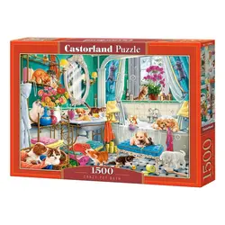 Castorland puzzle 1500 kom crazy pet bath 