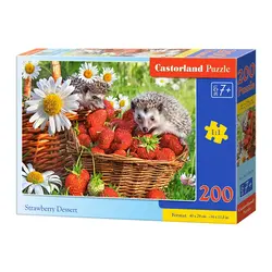 Castorland puzzle 200 komada ježevi i jagode 