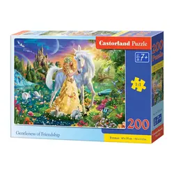 Castorland puzzle 200 komada jednorog i princeza 