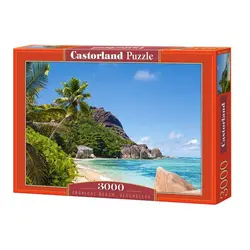 Castorland puzzle 3000 kom - tropska plaža, Sejšeli 