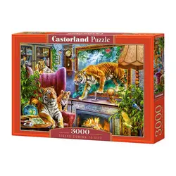 Castorland puzzle 3000 kom tigers comming to life 