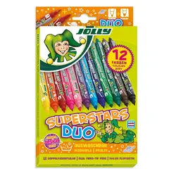 Jolly flomasteri Superstars Duo 12 kom u kartonskoj kutiji 