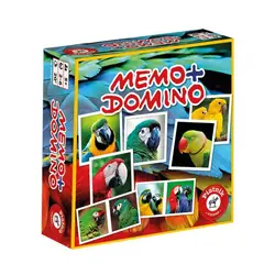 Piatnik Memo+Domino - papagaji 