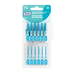 TePe EasyPick silikonske zubne čačkalice vel. M/L plave - blister 36 kom 