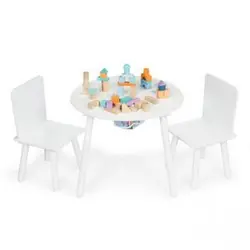 Eco Toys dječji stol + 2 stolice 