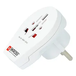 Skross adapter World za EU + USB-A 