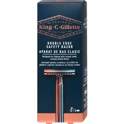Gillette King C Double Edge brijač + 5 patrona 