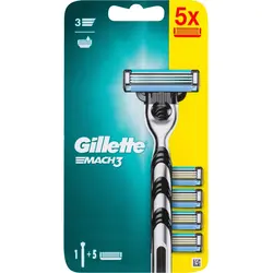 Gillette Mach3 brijač + 5 britvica 