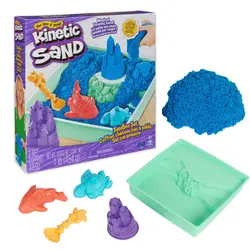Kinetic Sand pješčanik s priborom set za igru - plavi 