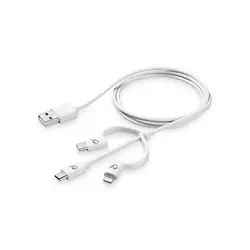 Cellularline kabel 3u1 - Micro USB, TYPE-C, Lightning 