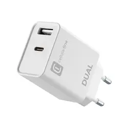 Cellularline kućni punjač Apple dual USB-C i USB-A 20W 