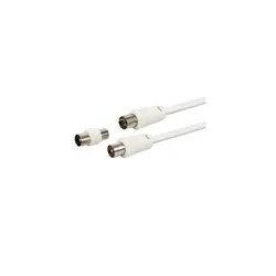 GBC antenski kabel + 9.5mm m/m adapter, bijeli, 3.0m 