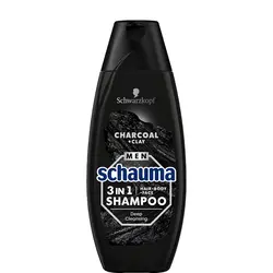 Schauma šampon 3in1 Charcoal & Clay  - 400 ml