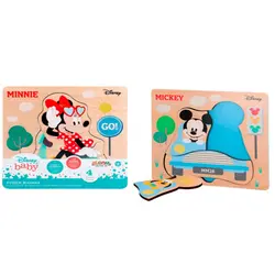 Disney drvene puzzle Mickey i Minnie Mouse 12mj+ 4kom 