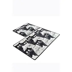 Colourful Cotton Set kupaonskih tepiha BLACK CAT (2 kom) 