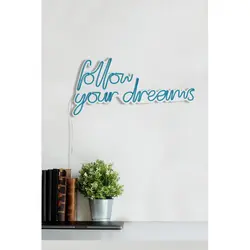 Wallity svijetleća zidna dekoracija DREAMS  - Plava