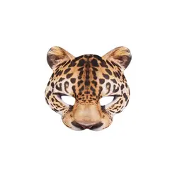 Maškare maska pola lica leopard 