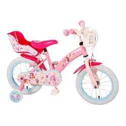 Disney Princess Dječji bicikl Disney Princess 14“ s dvije ručne kočnice rozo srce 