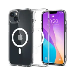 Spigen iPhone 14 Plus zaštitna maska za telefon, Crystal Hybrid MagSafe, prozirno-bijela (ACS04656) 