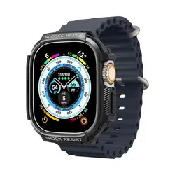 Spigen Apple Watch Ultra 2/Ultra (49mm), zaštitna maska za Apple pametni sat, Rugged Armor, crna (ACS05456) 