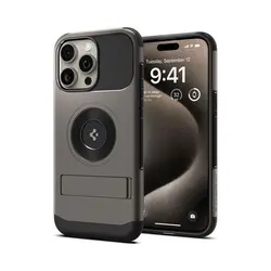 Spigen iPhone 15 Pro Max, zaštitna maska za mobilni telefon, Slim Armor MagSafe, gunmetal 