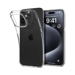 Spigen iPhone 15 Pro Max zaštitna maska za telefon, Liquid Crystal, prozirna (ACS06557) 