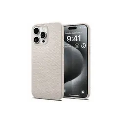 Spigen iPhone 15 Pro zaštitna maska za telefon Liquid Air, natural titanium, (ACS07217) 