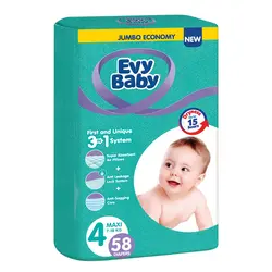 Evy Baby pelene 3 u 1 sistem Jumbo, 4 Maxi 58/1 