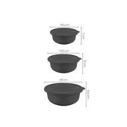 Hermia Concept set zdjela  - Siva