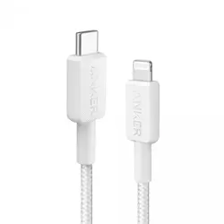 Anker 322 USB-C na Lightning pleteni kabel 0 -9 m bijeli 
