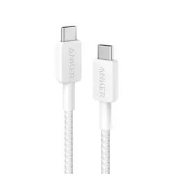 Anker 322 USB-C na USB-C pleteni kabel 0,9 m bijeli 