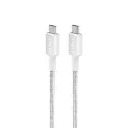 Anker 322 USB-C na USB-C pleteni kabel 1,8 m bijeli 