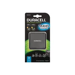 Duracell Travel Adapter Charger - Type-C/Type-A - 3A + 2.4A - Black 