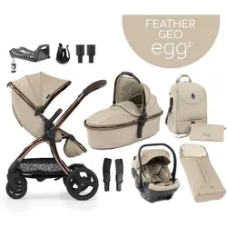 egg dječja kolica 9u1 - Special Edition Feather Geo  - bež