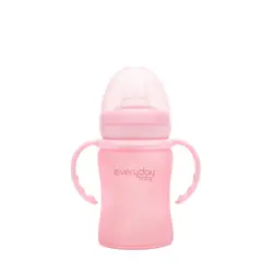 Everyday Baby staklena čaša Sippy, 150ml Healthy+  - Roza